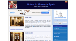 Desktop Screenshot of granadahotel.com